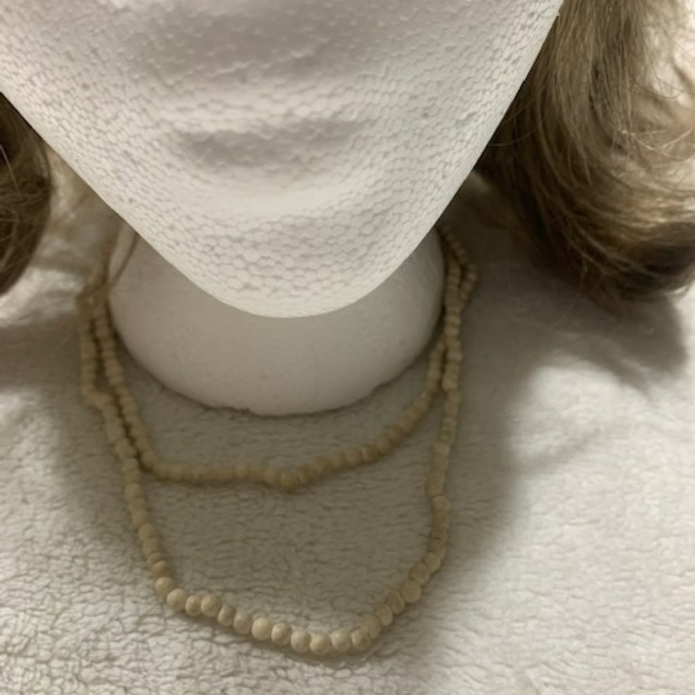 Cream colored mini beaded Necklace